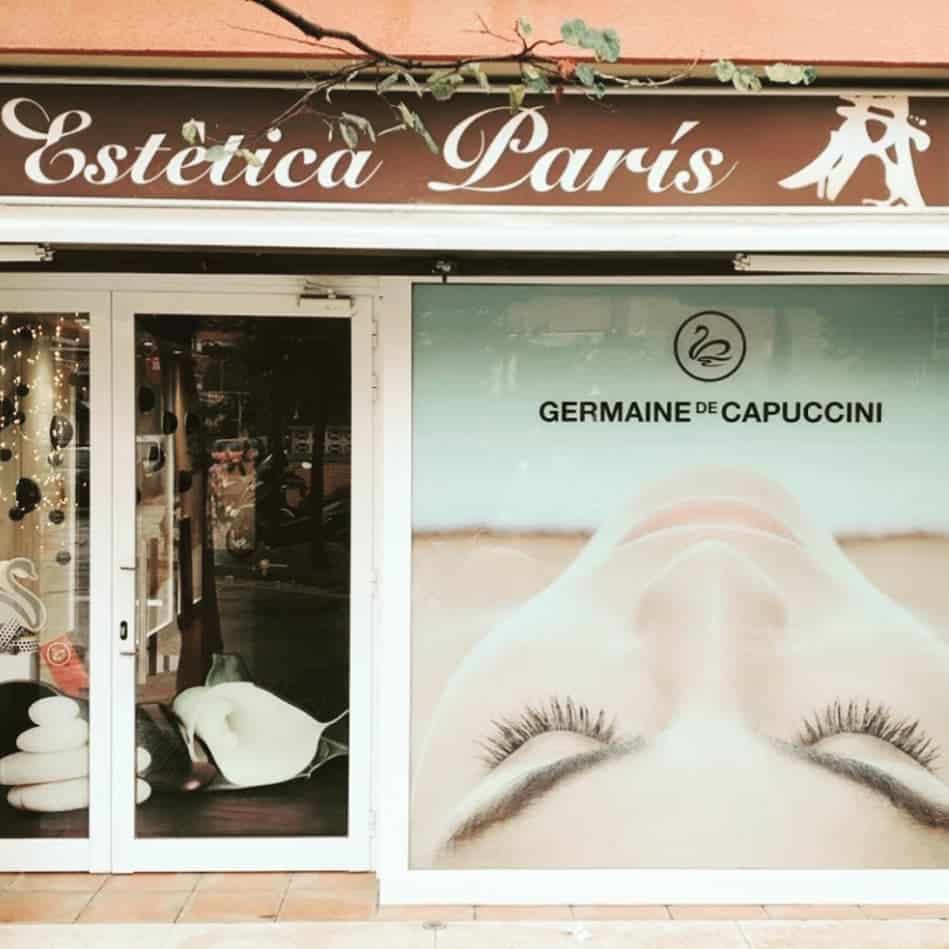 Escaparate de Estética París